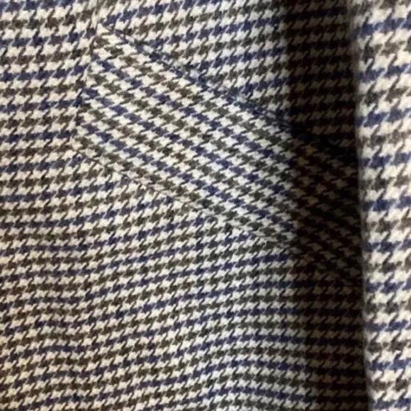 Zara Blazer Coat Buttoned Multicolored Houndstooth NWOT - Picture 4 of 11